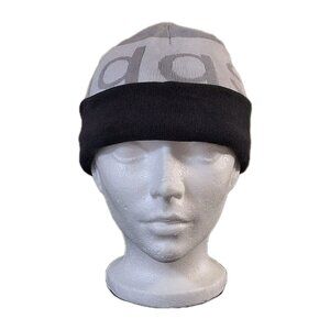 ADIDAS REVERSIBLE BEANIE ONE SIZE FITS MOST  BLACK/GREY